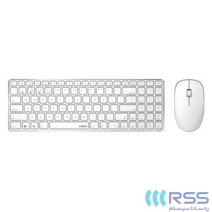 Rapoo 9300M White mouse & keyboard