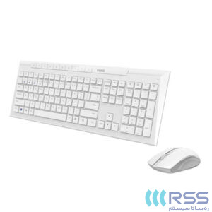 Rapoo 8210M White mouse & keyboard