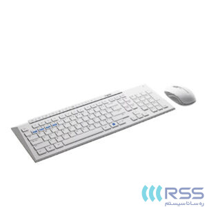 Rapoo 8200M White mouse & keyboard